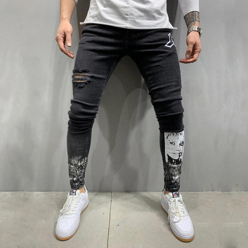 FACE PRINT JEANS