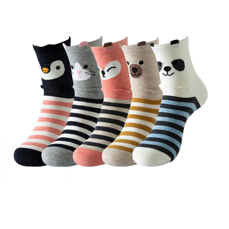 Women's Cotton Mid-calf Length Socks