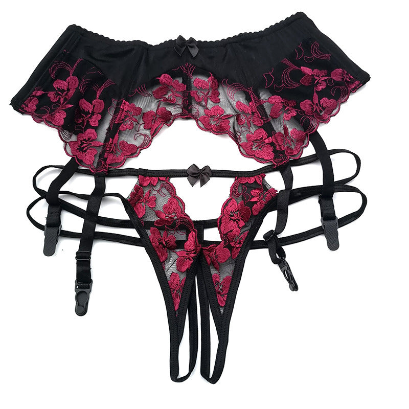 LACE DEMI CUP LINGERIE SET