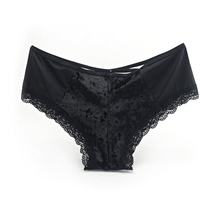 VELVET LACE HIPSTER PANTY