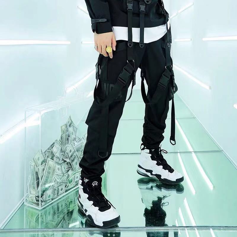 Functional Wind Streamer Overalls Trousers