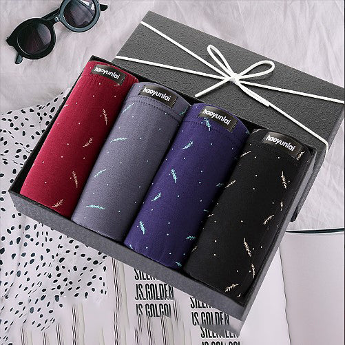 SOLID PRINT BOXER