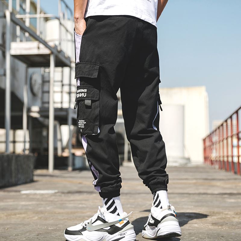 HIP HOP RIBBONS CARGO PANTS