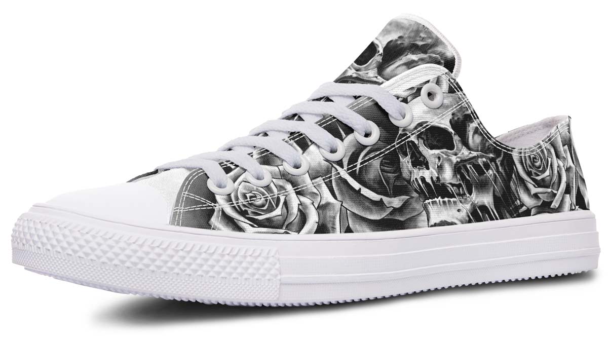 SKULL PRINT DESIGN SHOES