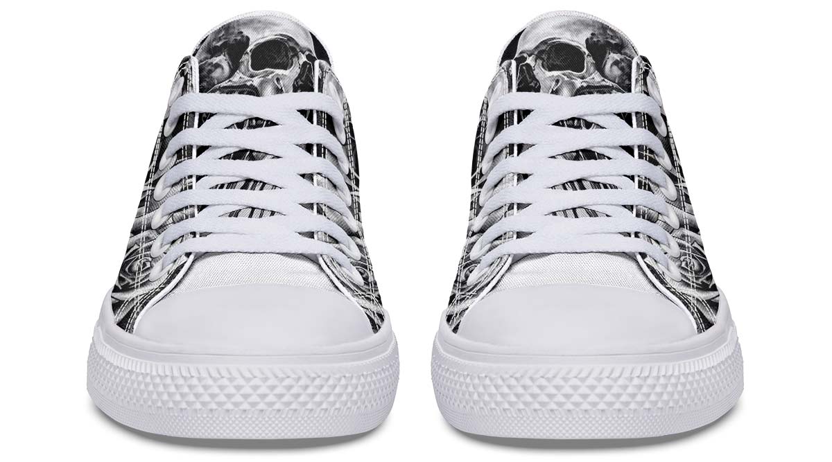 SKULL PRINT DESIGN SHOES