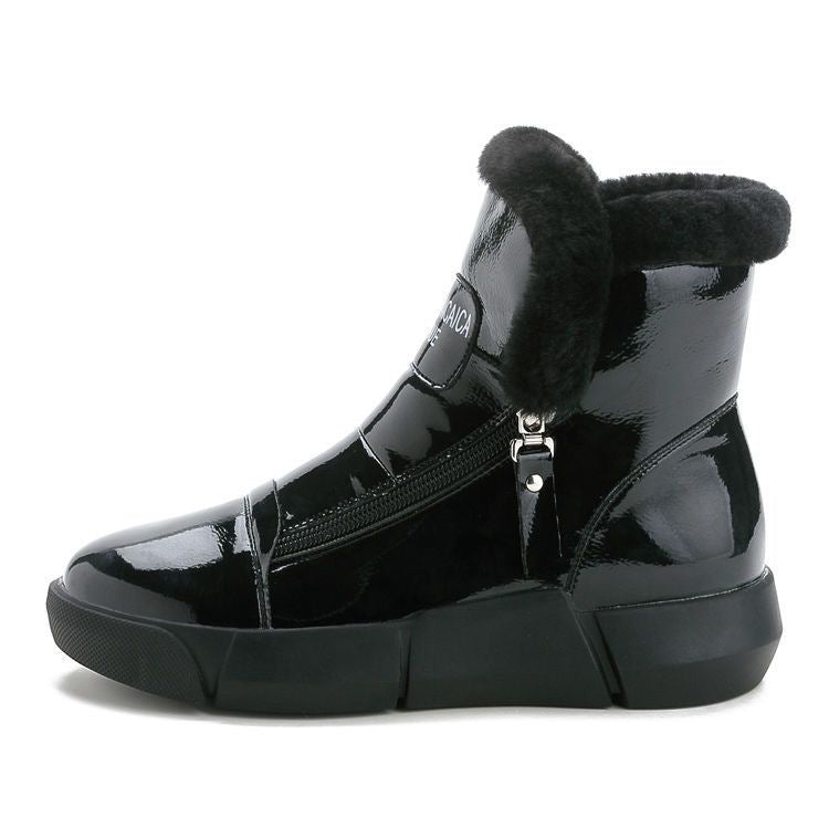 FLEECE ZIPPER MID-TOP SNEAKER