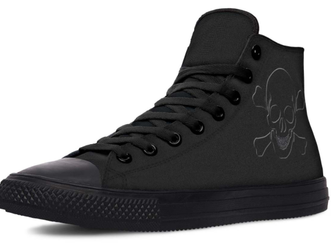 SKULL PRINT DESIGN SHOES