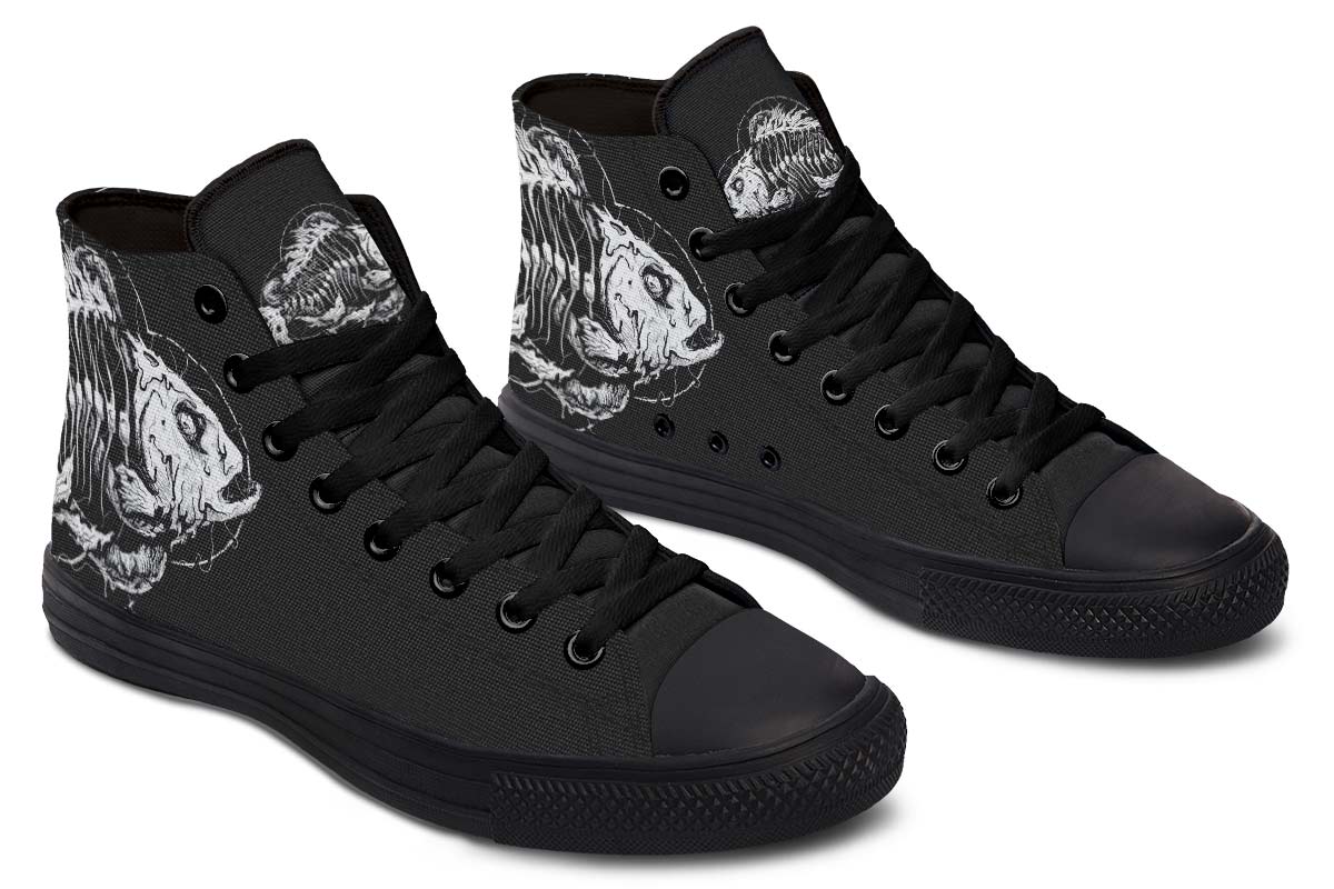 FISH HEAD PRINT SHOES