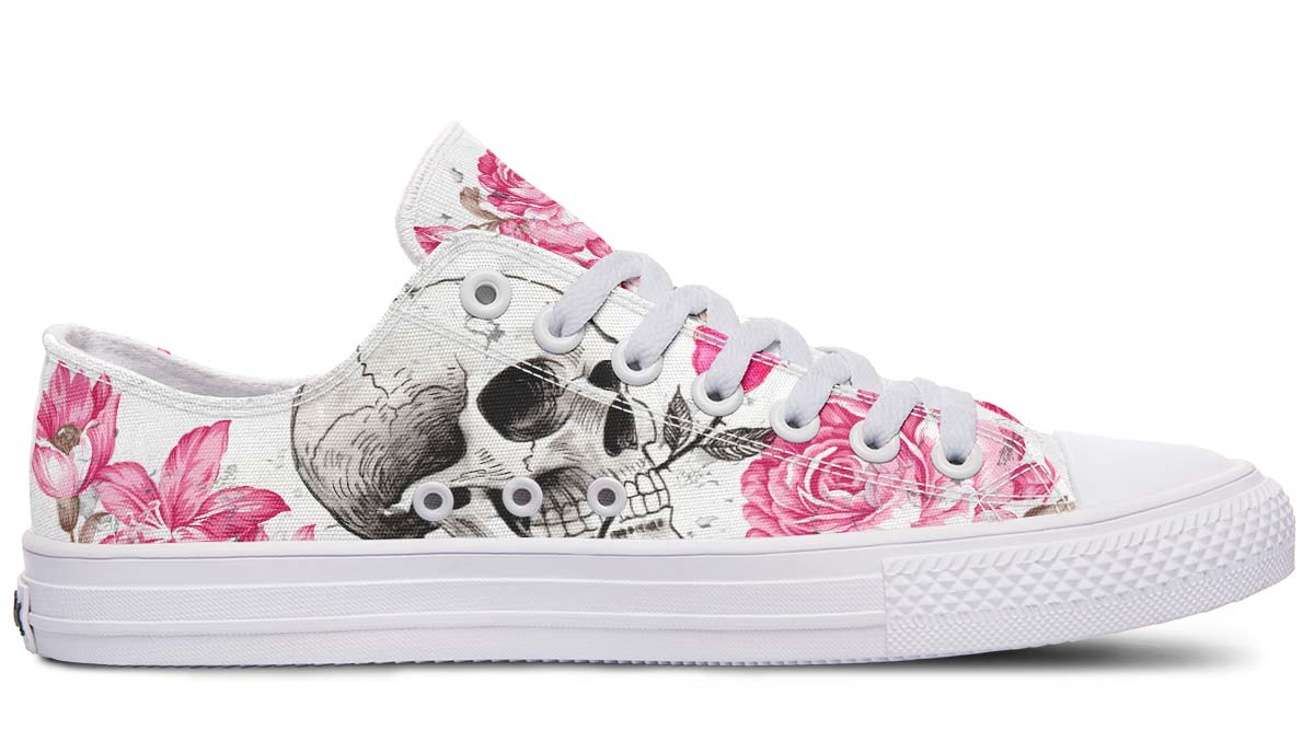 SKULL PRINT DESIGN SHOES