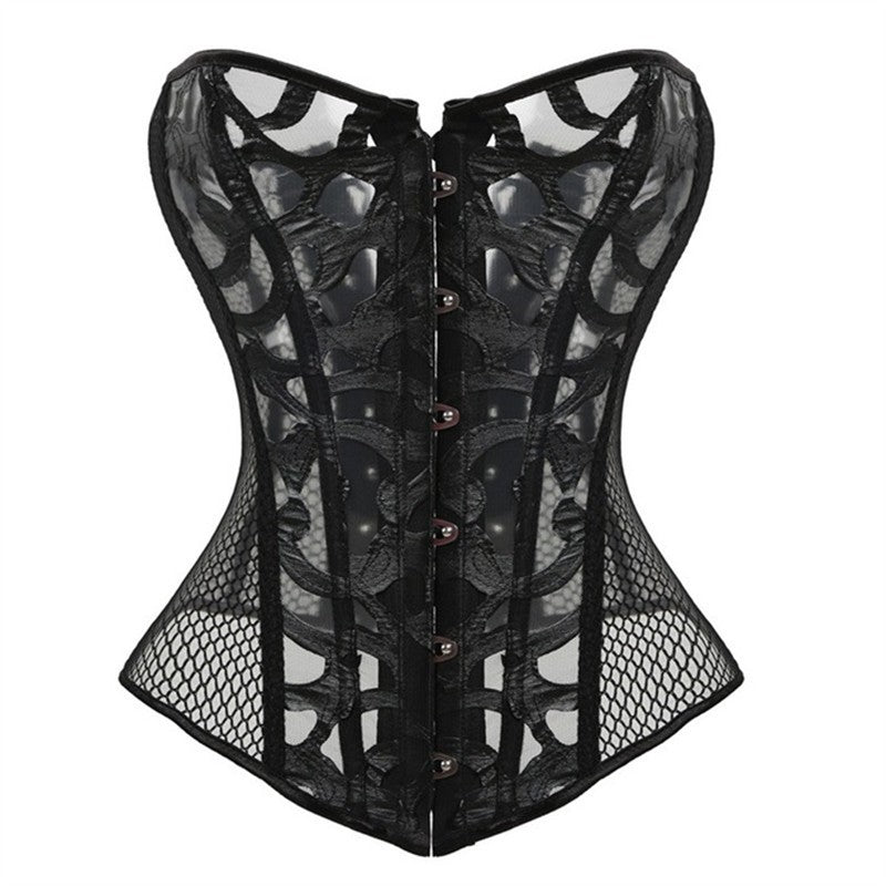 LACE-UP SHEER CORSET