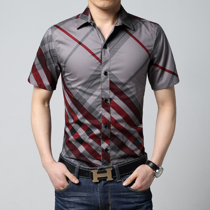 VERTICAL STRIPED PRINT SHIRT