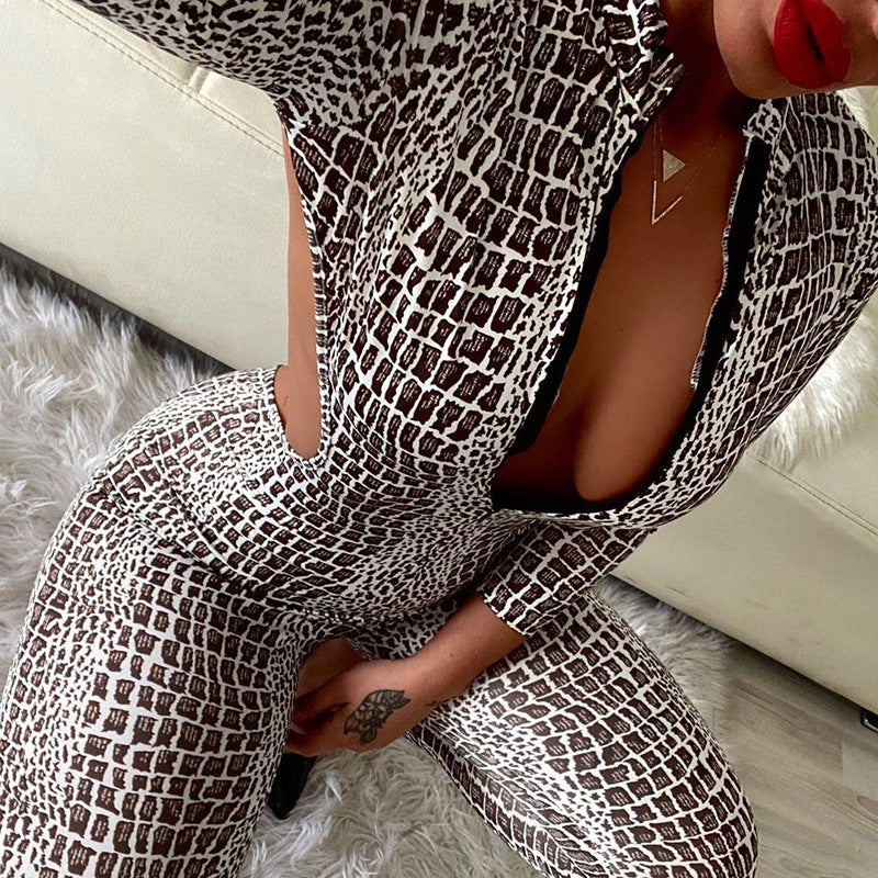 HIGH-NECK BACKLESS BODYSUIT