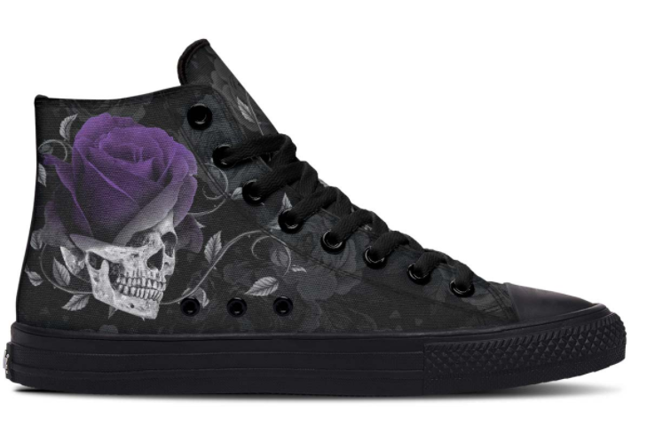 SKULL PRINT DESIGN SHOES