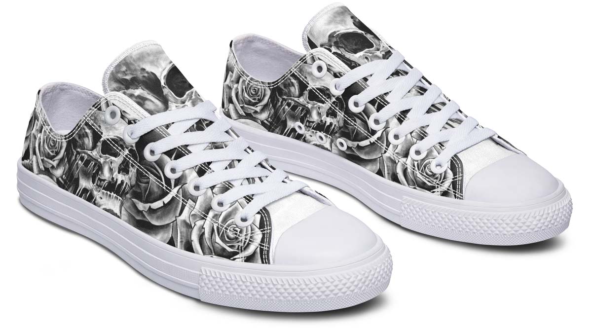 SKULL PRINT DESIGN SHOES