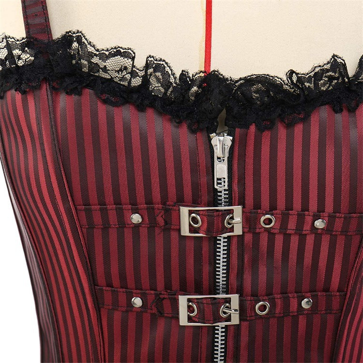 ADJUSTABLE STRAP BUCKLED CORSET