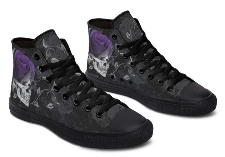 SKULL PRINT DESIGN SHOES