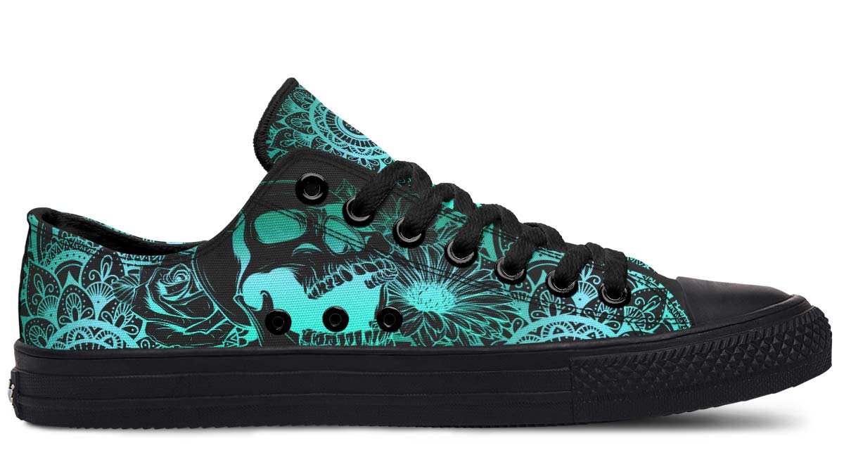 SKULL PRINT DESIGN SHOES