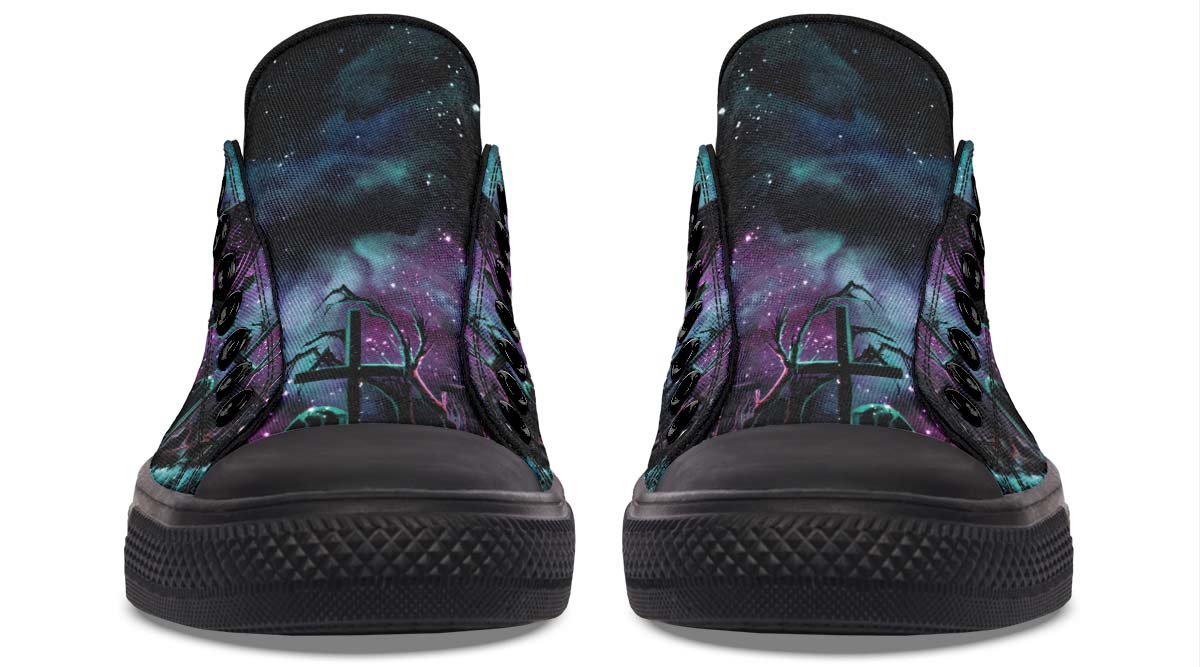 DEATH SKULL PRINT DESIGN SHOES