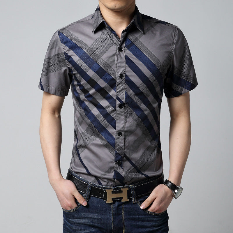 VERTICAL STRIPED PRINT SHIRT