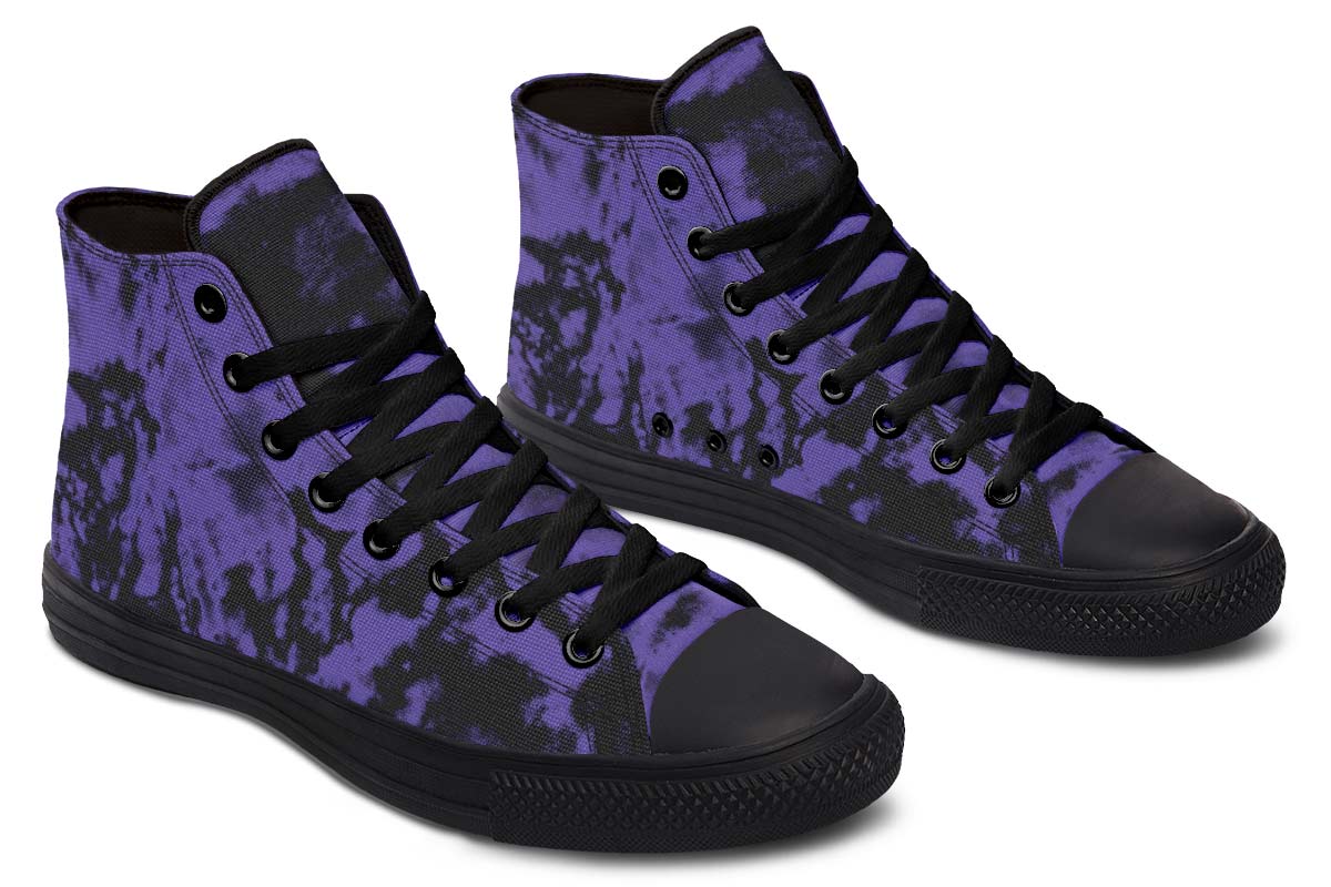 PURPLE DYE SHOES