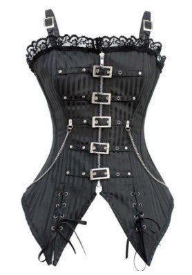 ADJUSTABLE STRAP BUCKLED CORSET