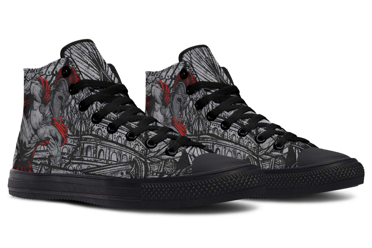 SKULL PRINT DESIGN SHOES