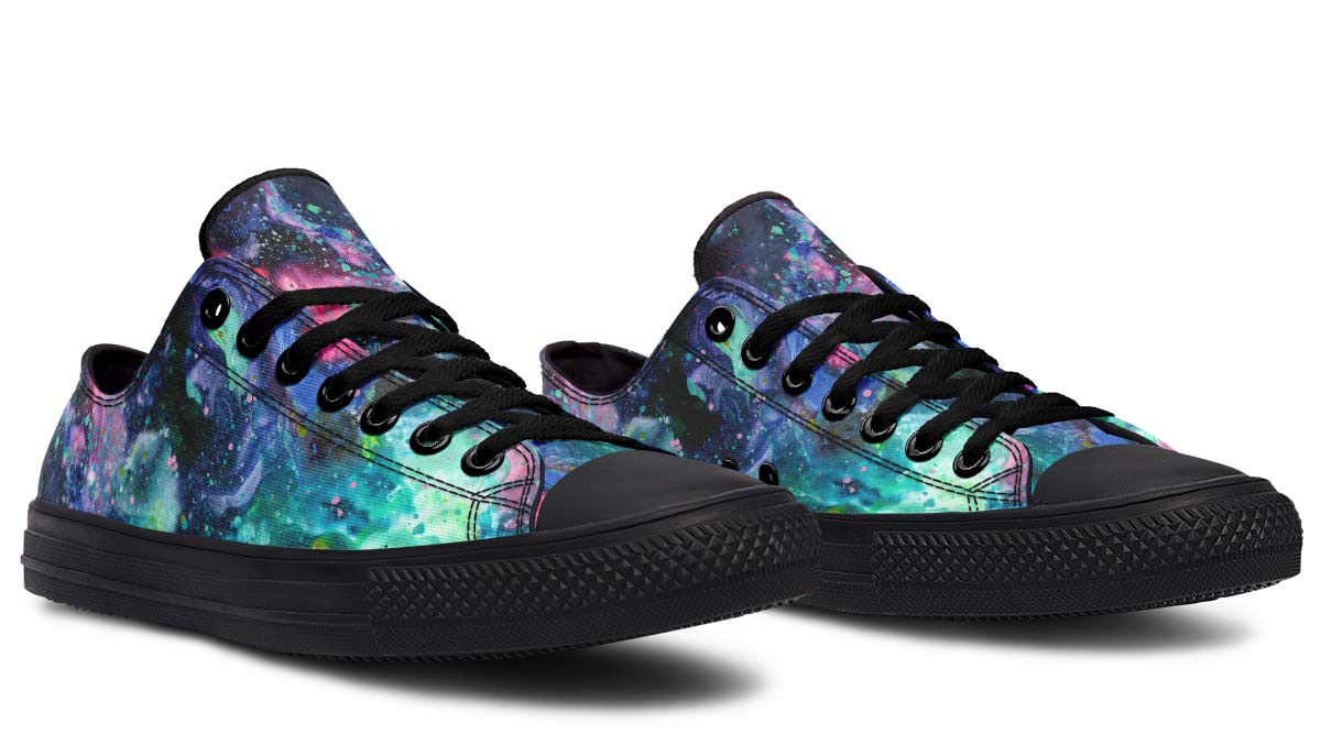 LOW TOPS GALAXY PRINT DESIGN SHOES