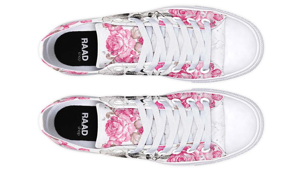 SKULL PRINT DESIGN SHOES