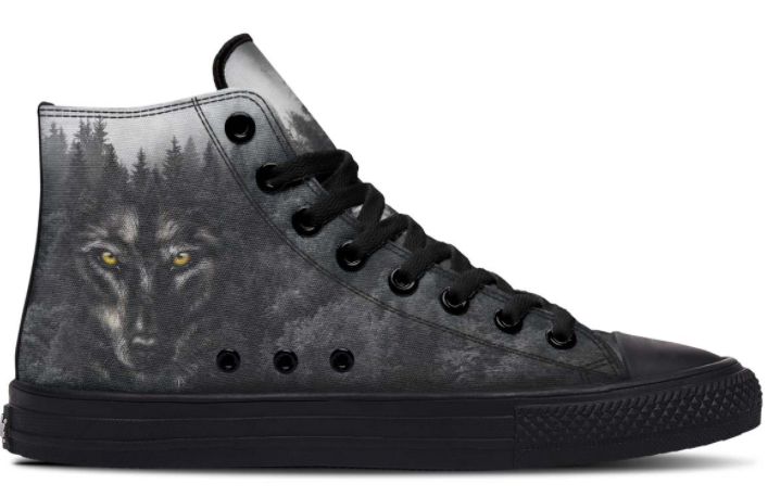 WOLF PRINT DESIGN SHOES