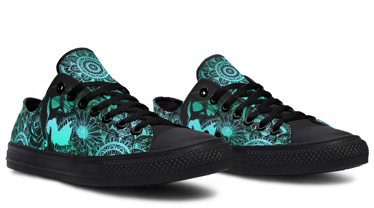 SKULL PRINT DESIGN SHOES