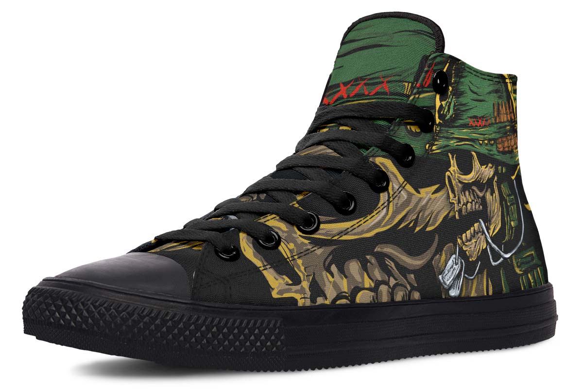 SKULL DESIGN PRINT SHOES