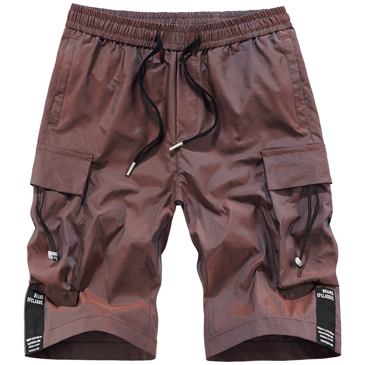 ELASTIC SIDES POCKETS SHORTS