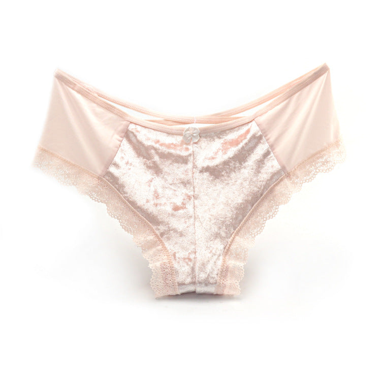 VELVET LACE HIPSTER PANTY