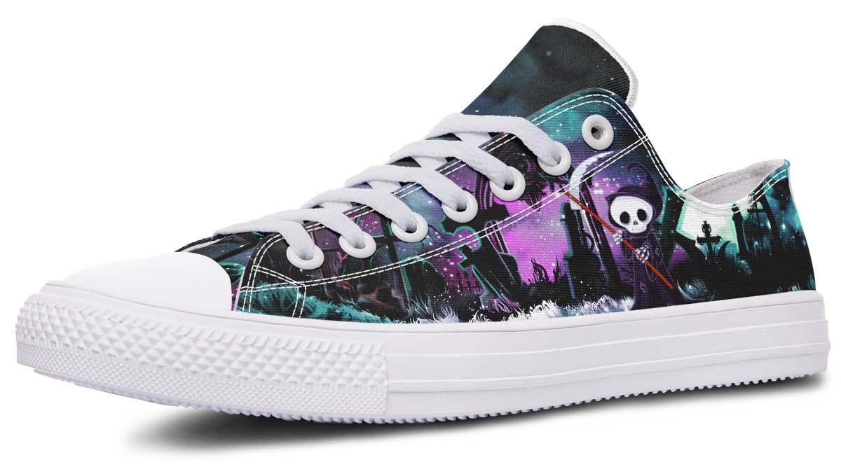 DEATH SKULL PRINT DESIGN SHOES