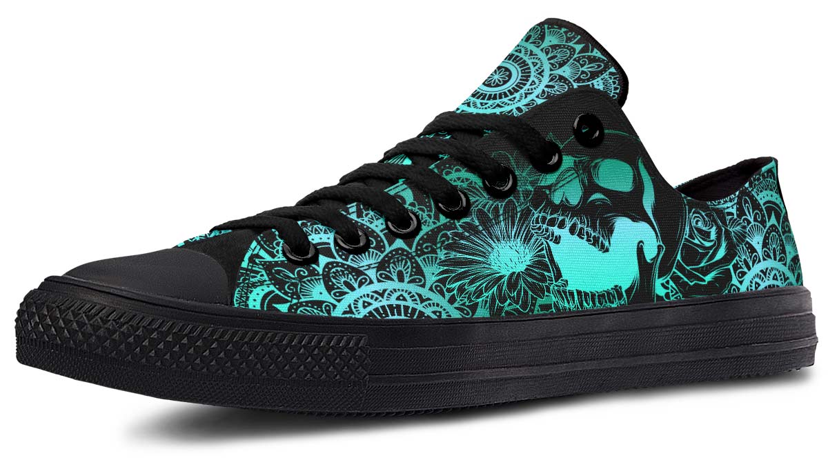 SKULL PRINT DESIGN SHOES
