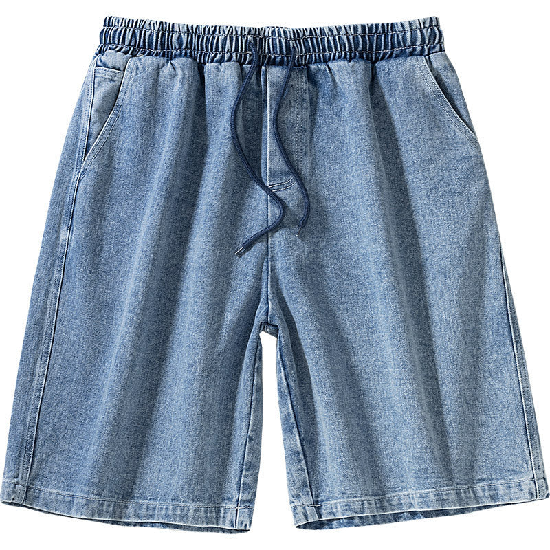 Retro Washed Baggy Denim Shorts