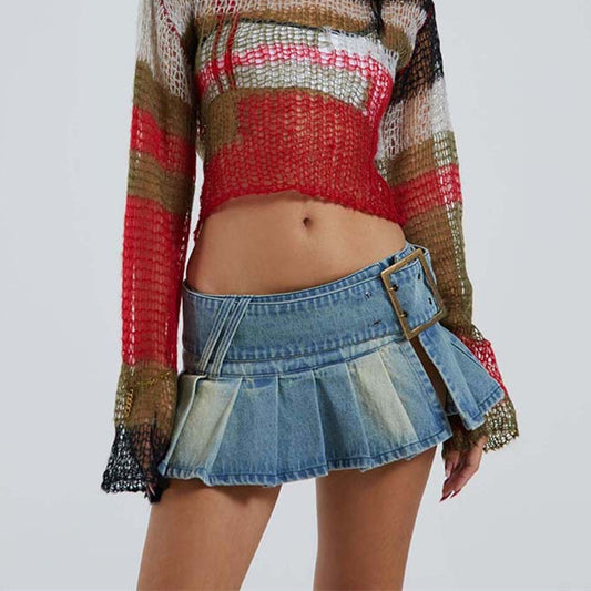 Ultra Mini Denim Skirt