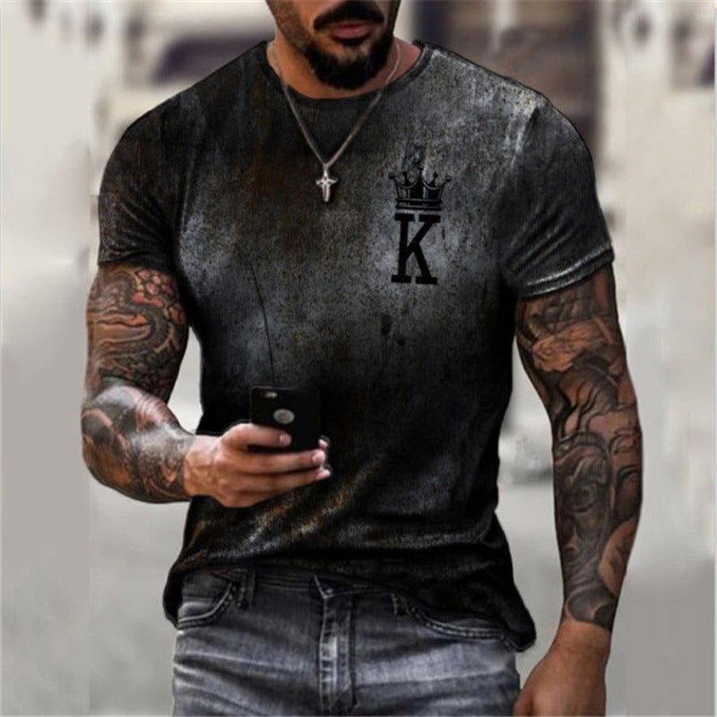 MEDIEVAL DESIGN PRINTED T-SHIRT