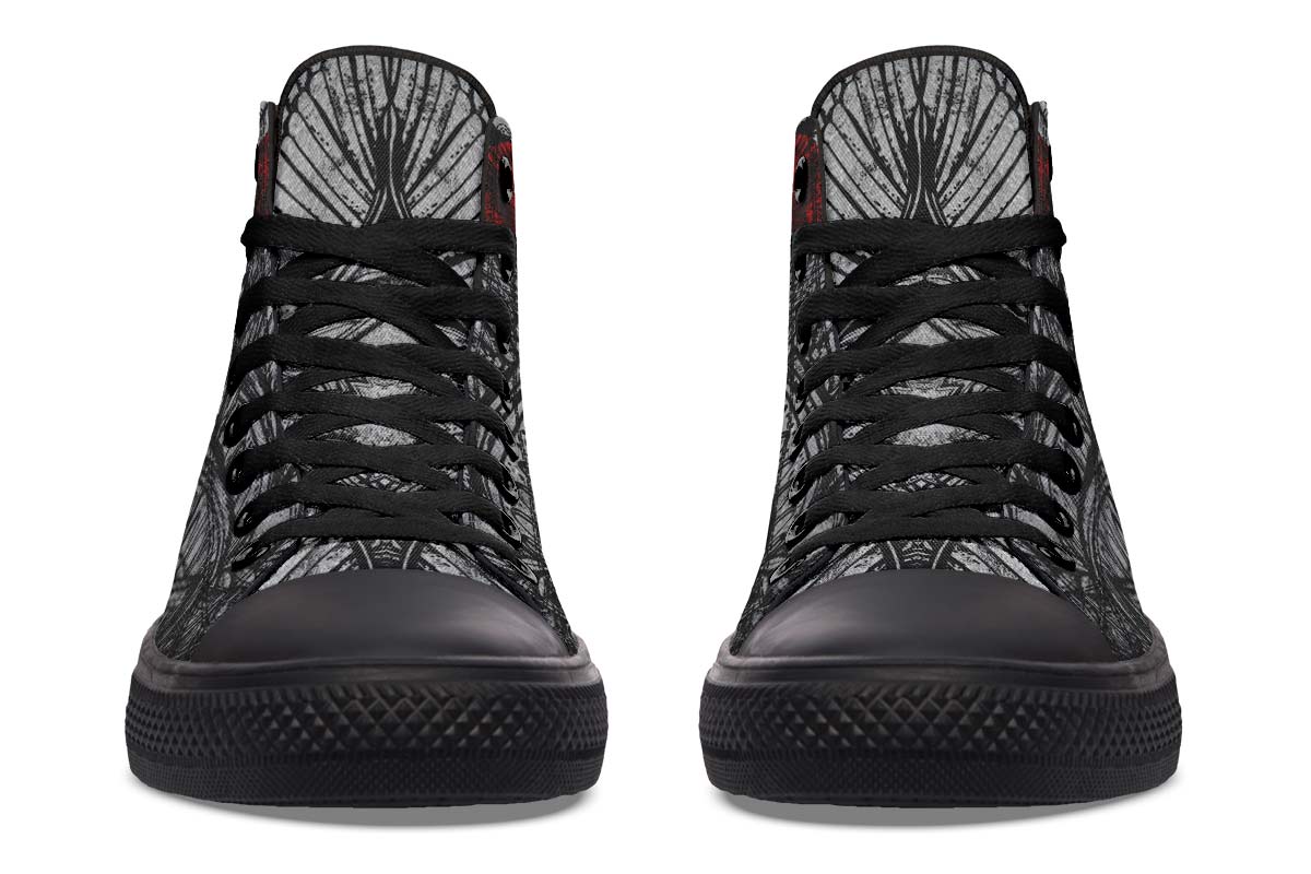 SKULL PRINT DESIGN SHOES