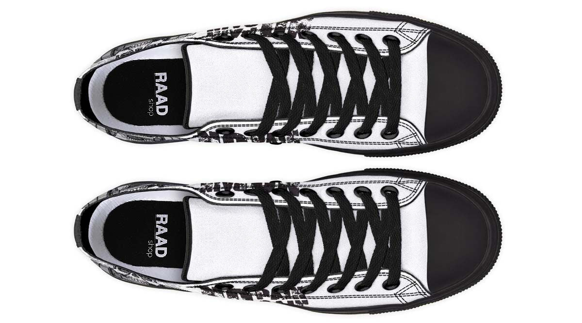 ALPHABET SKULL PRINT DESIGN SHOES
