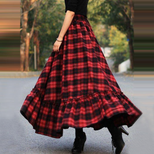 Sweet Plaid Skirt