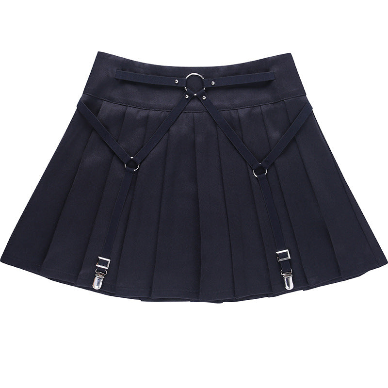 PLEATED GARTER SKIRT