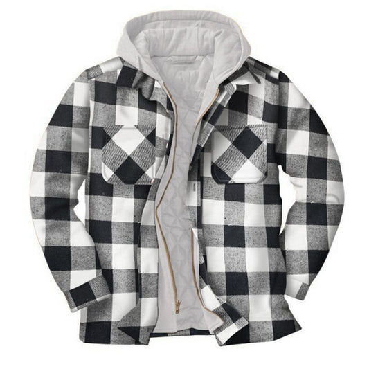 WINTER PLAID THICK CASUAL JACKET