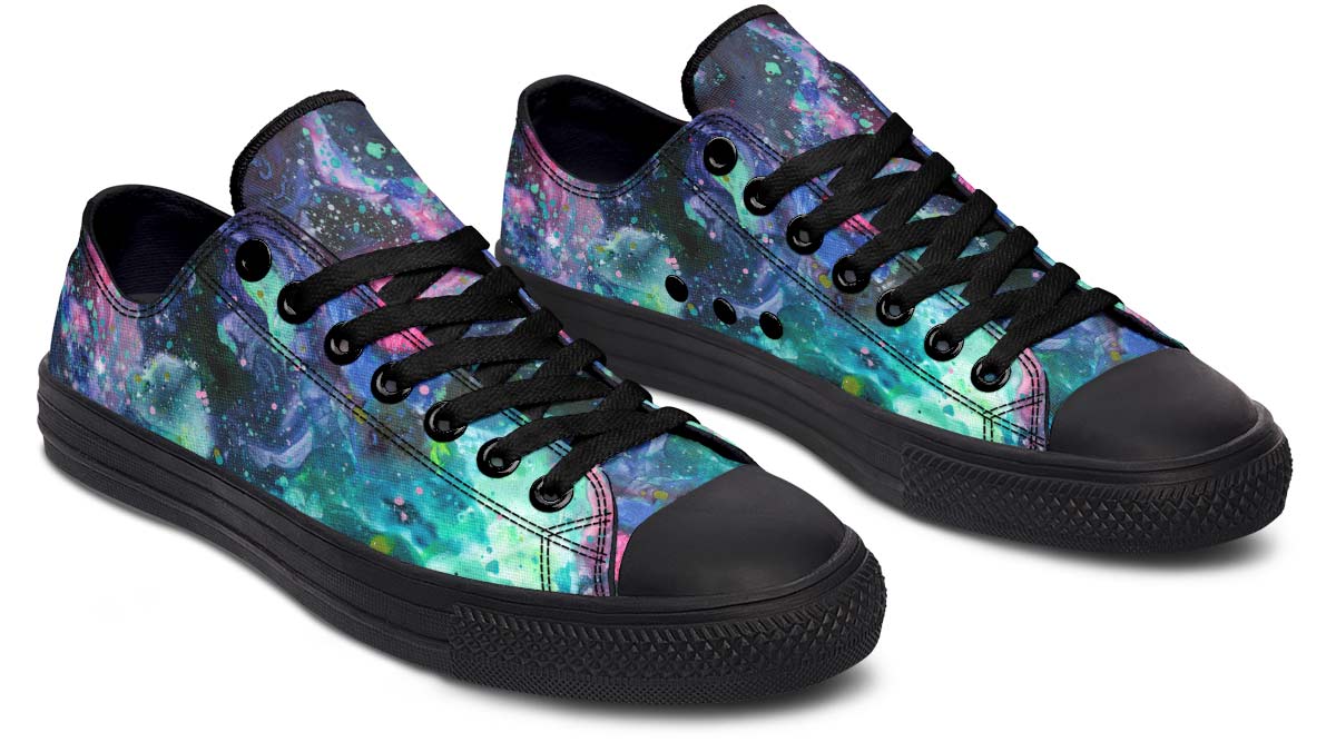 LOW TOPS GALAXY PRINT DESIGN SHOES