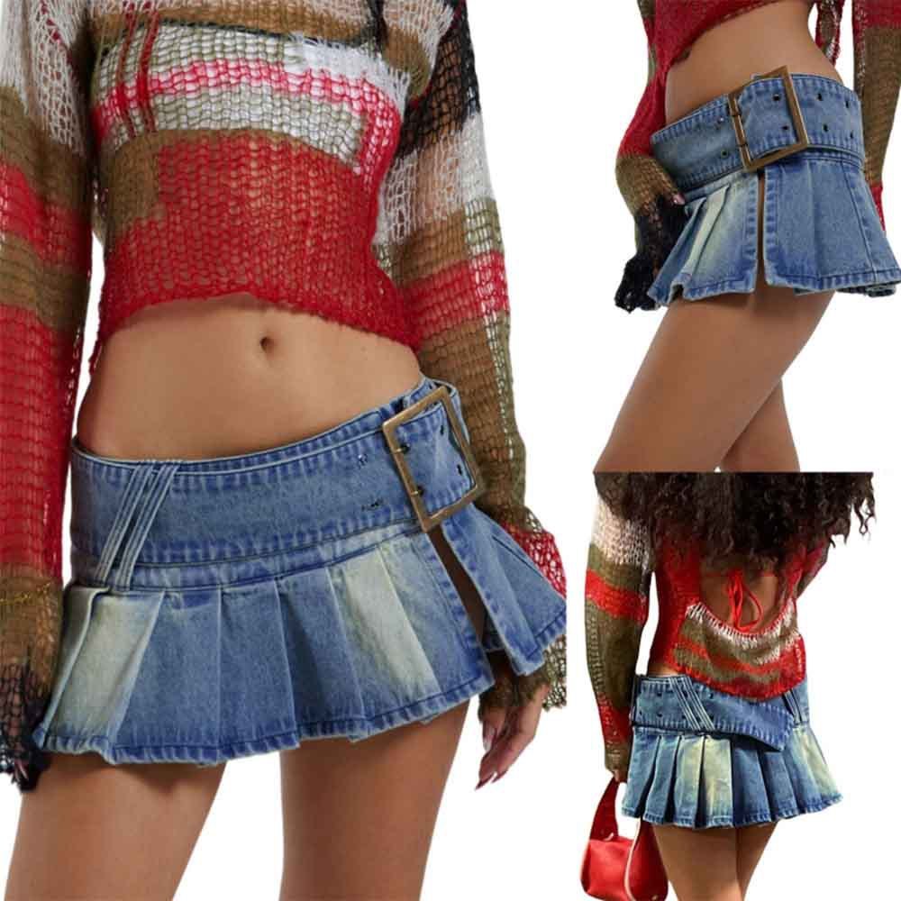 Ultra Mini Denim Skirt