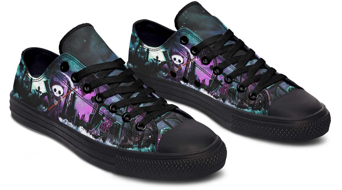 DEATH SKULL PRINT DESIGN SHOES