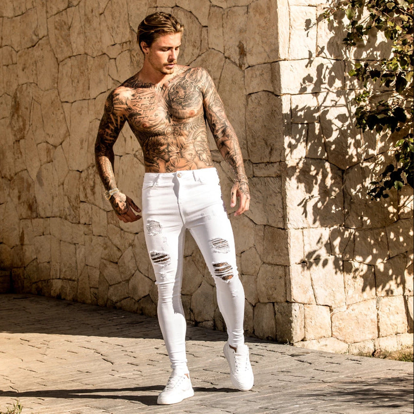 BLACK SKIN FIT JEANS