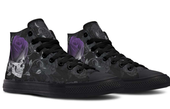 SKULL PRINT DESIGN SHOES