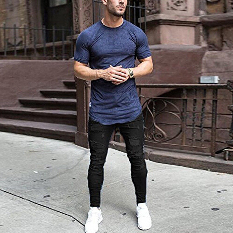 BLACK SKIN FIT JEANS