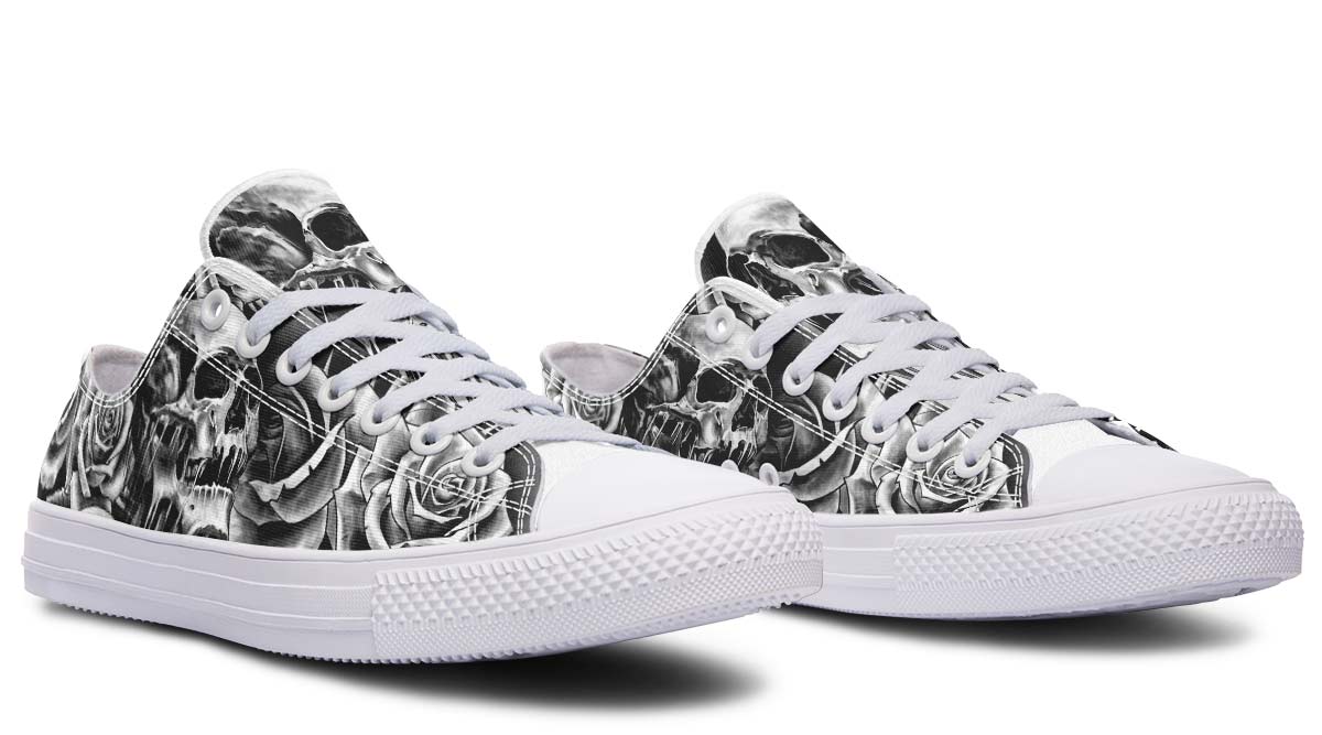 SKULL PRINT DESIGN SHOES